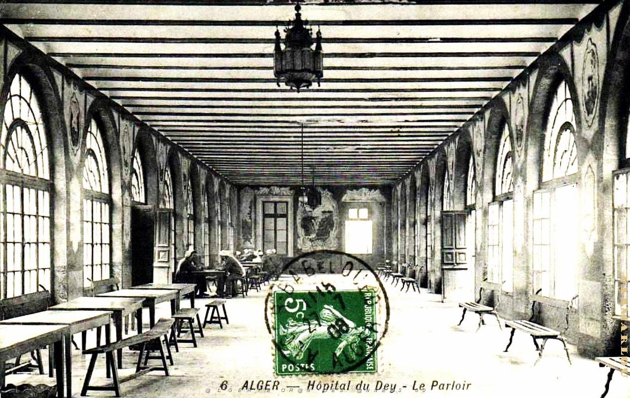 Alger - Hopital du Dey - Parloir - 1908.jpg